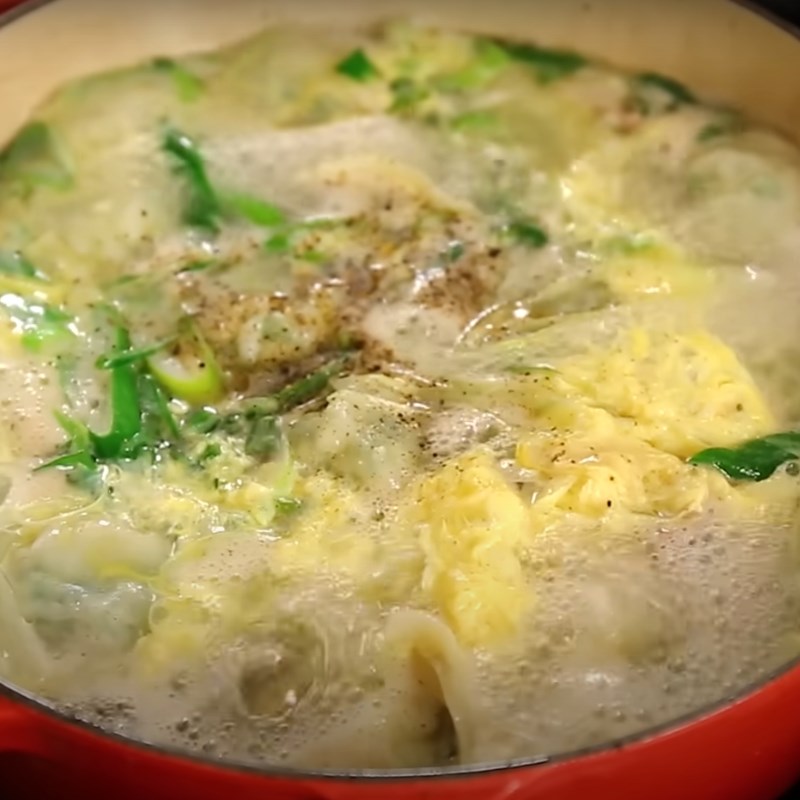 Bước 4 Nấu canh sủi cảo Canh sủi cảo