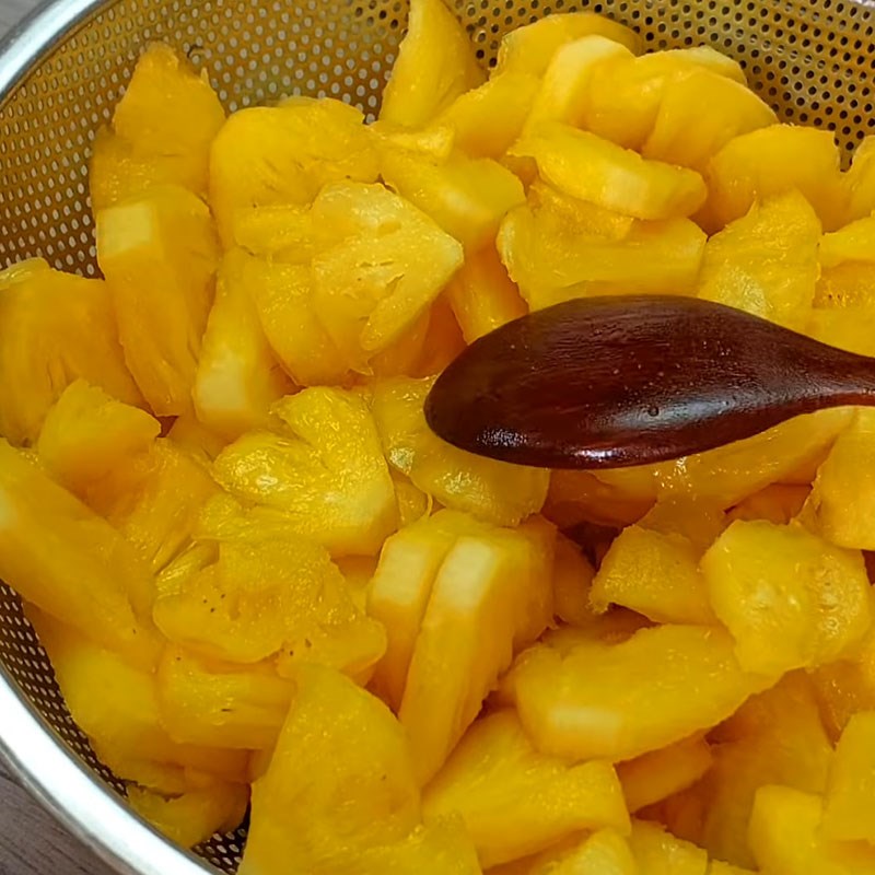 Bước 3 Nấu dứa ngâm Dứa ngâm đường phèn