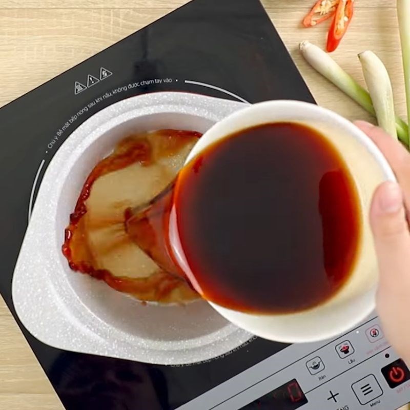 Bước 2 Nấu nước mắm ngâm Gân bò ngâm sả tắc