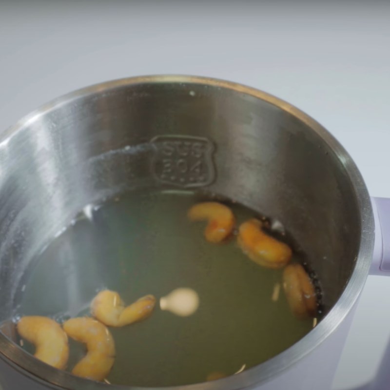 Bước 2 Nấu sữa hạt Sữa hạt điều đậu xanh
