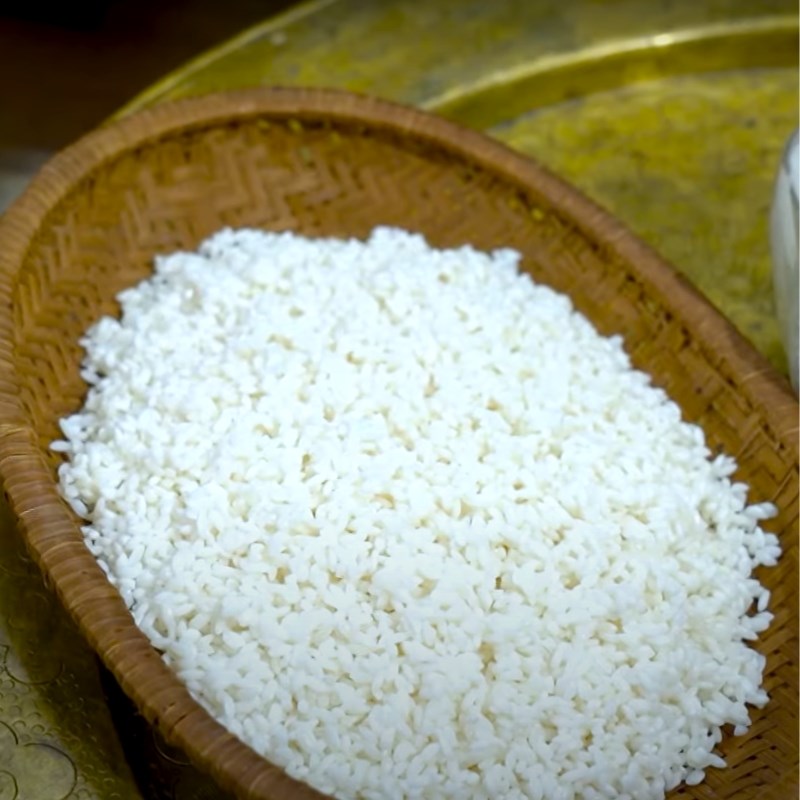 Bước 1 Ngâm nếp và đỗ xanh Xôi hoa cau (xôi đỗ xanh)