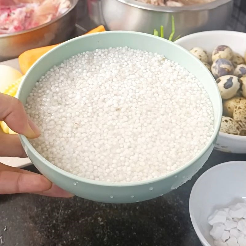 Bước 2 Sơ chế bột báng Súp bột báng