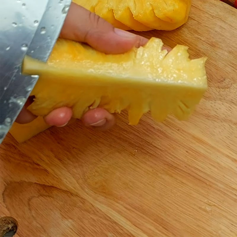 Bước 1 Sơ chế dứa Dứa ngâm đường phèn