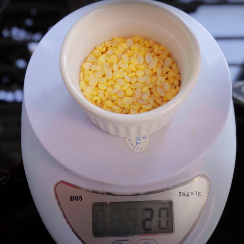 Bước 1 Sơ chế nguyên liệu Sữa hạt điều đậu xanh