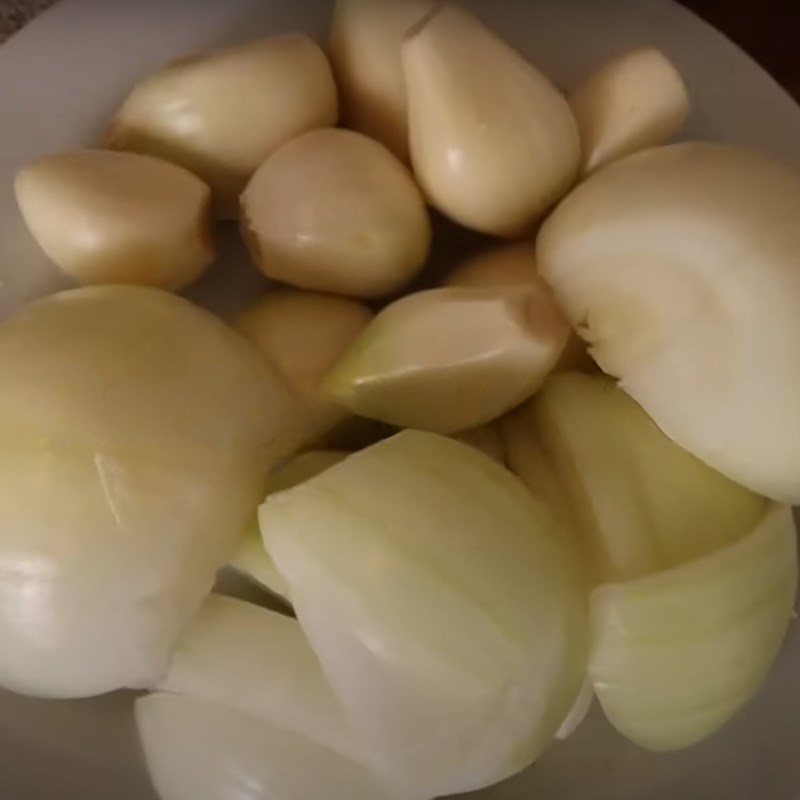 Bước 1 Sơ chế nguyên liệu Sốt Cajun