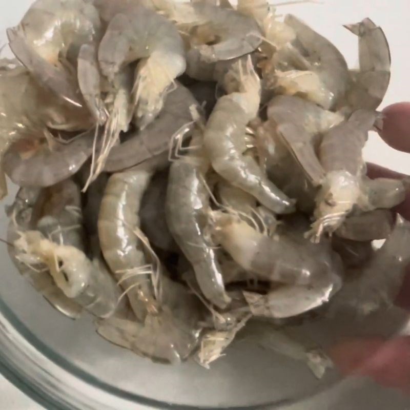 Bước 1 Sơ chế tép Tép rang dừa