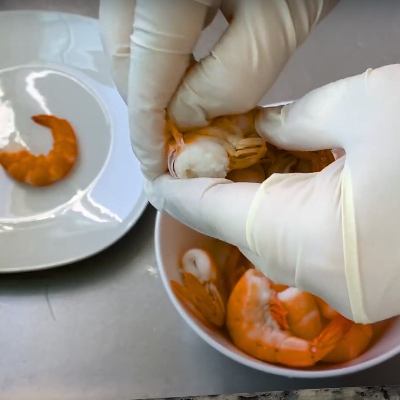 Bước 1 Sơ chế tôm Tôm chấy (từ tôm tươi)