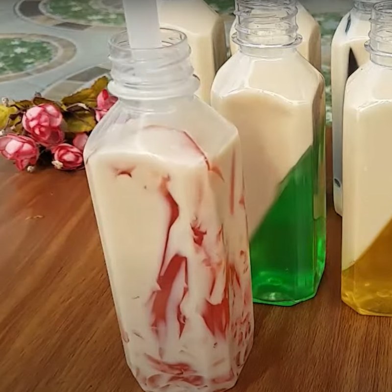 Bước 3 Thành phẩm Trà sữa gạo rang đóng chai