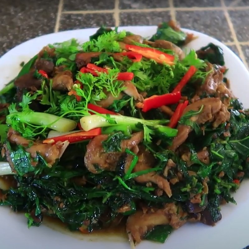 Bước 3 Thành phẩm Chuột xào lá cách