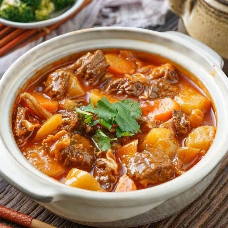 Bước 4 Thành phẩm Gân bò sốt vang