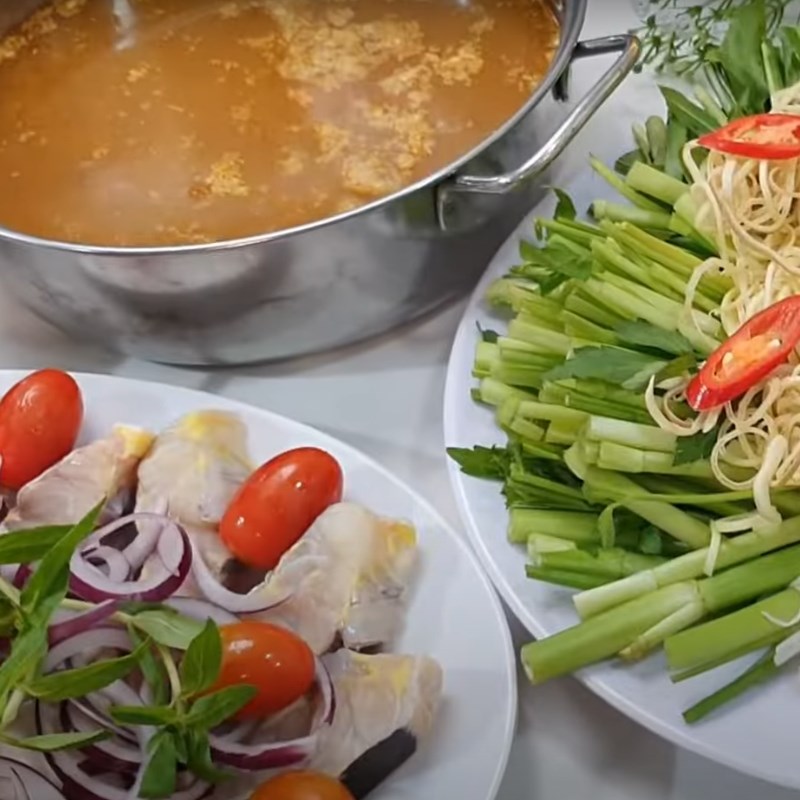 Bước 5 Thưởng thức Lẩu cá tầm Sapa