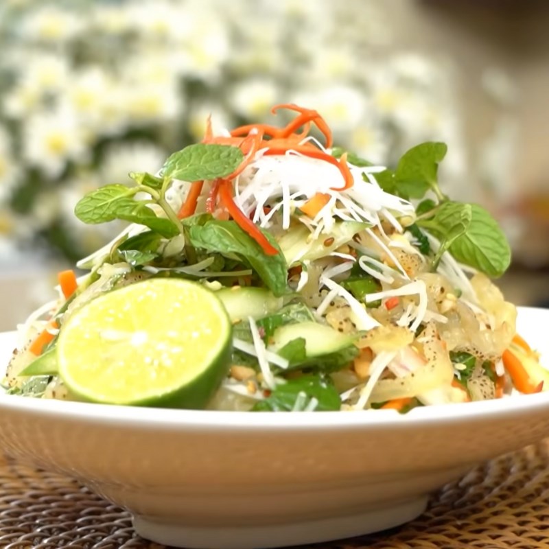 Bước 4 Thưởng thức Nộm sứa thập cẩm
