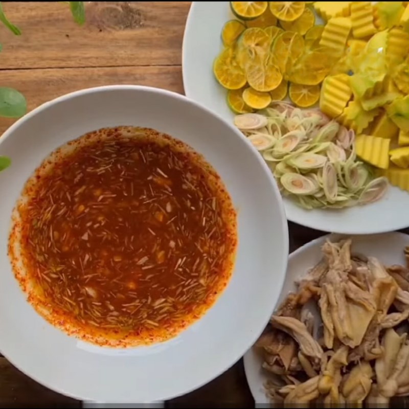 Bước 4 Trộn chân vịt Chân vịt sốt thái