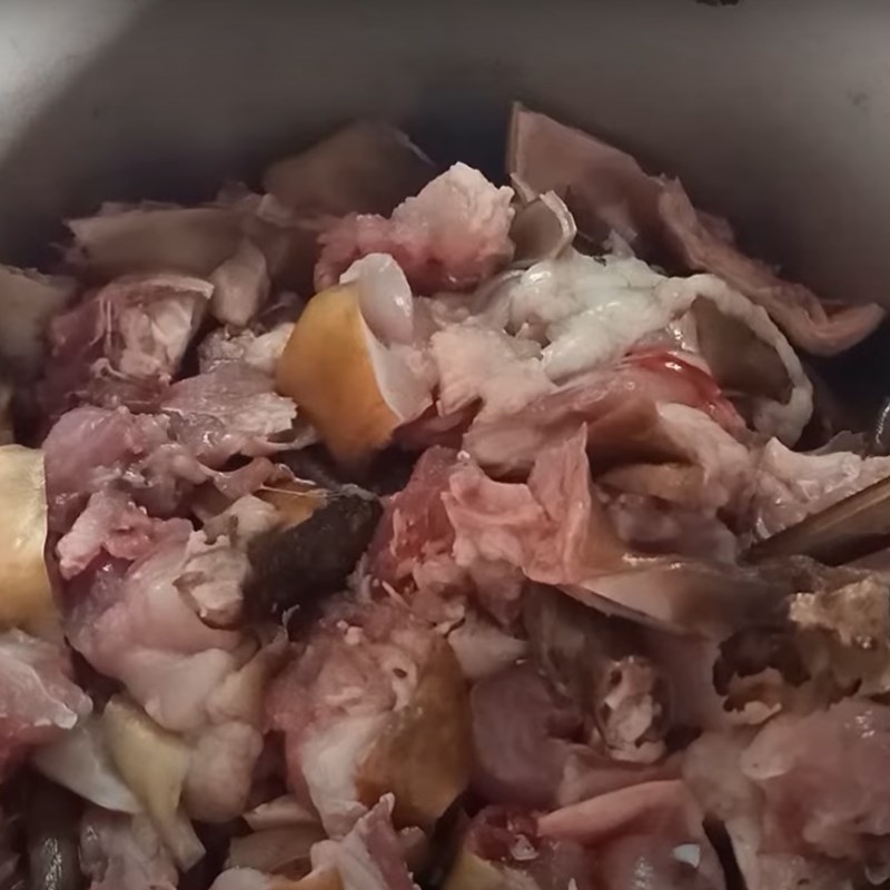 Bước 3 Ướp thịt thỏ Thỏ nấu giả cầy miền Bắc