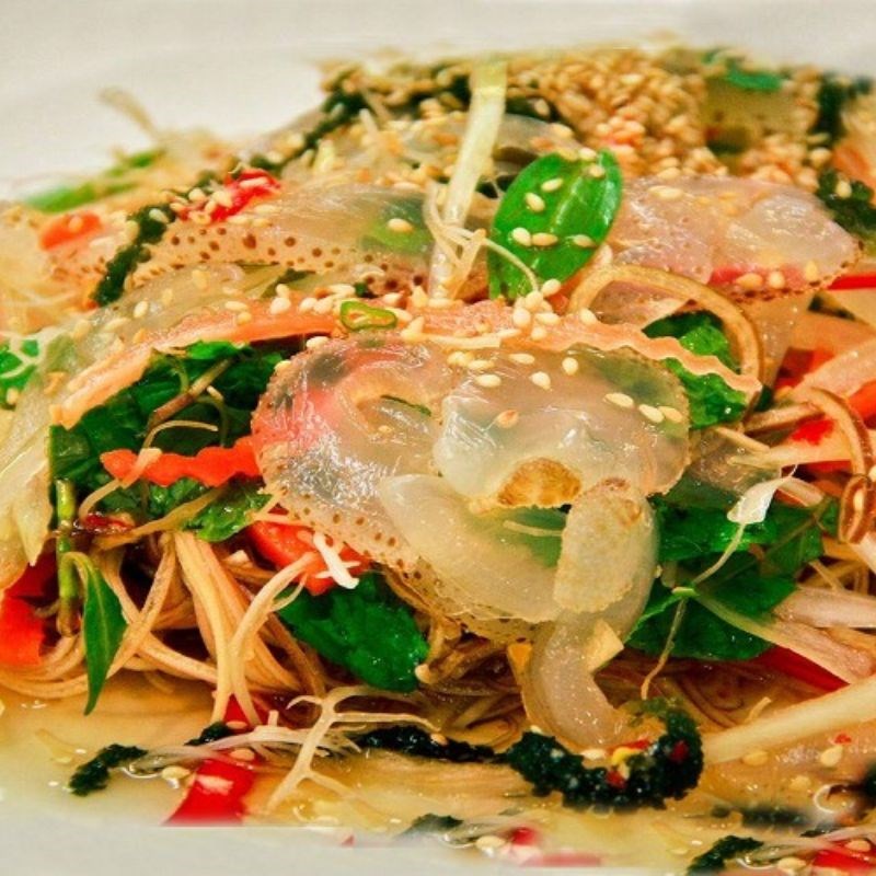 Bước 3 Xào sứa Sứa xào chua ngọt