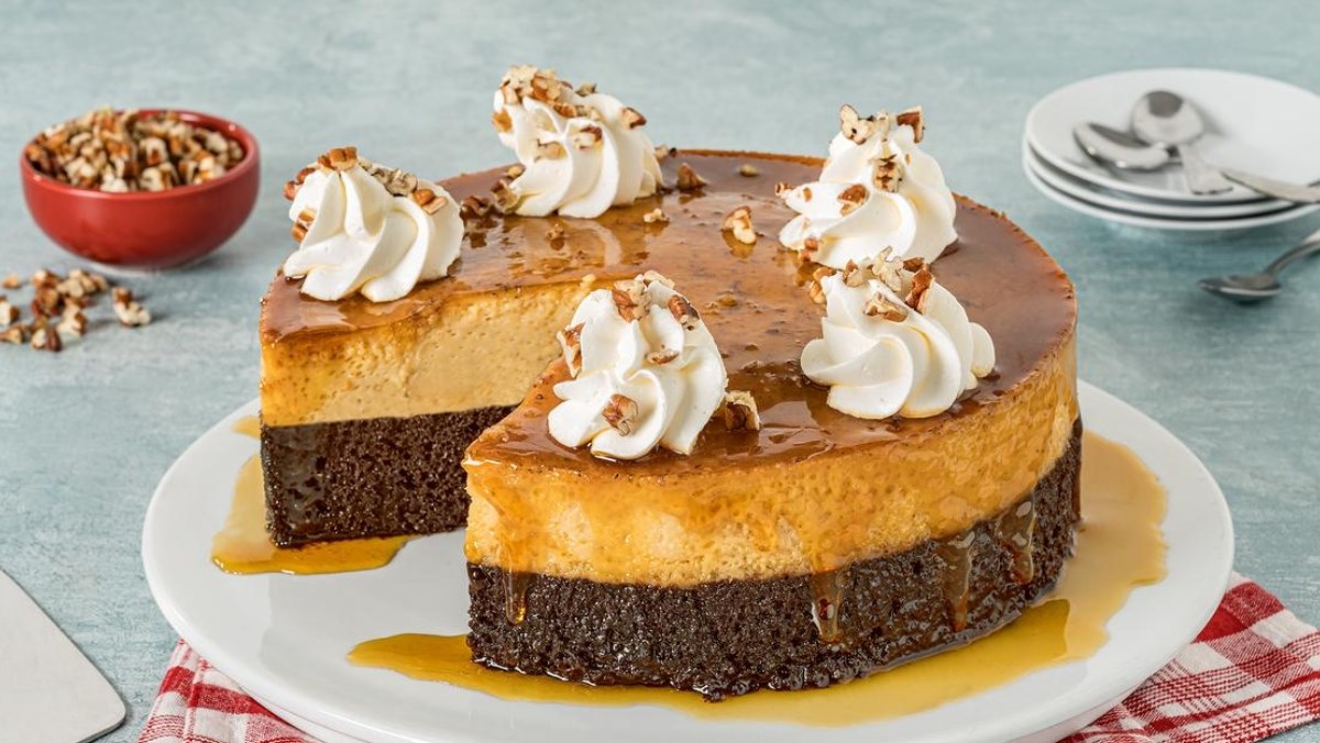 Bánh flan gato sinh nhật