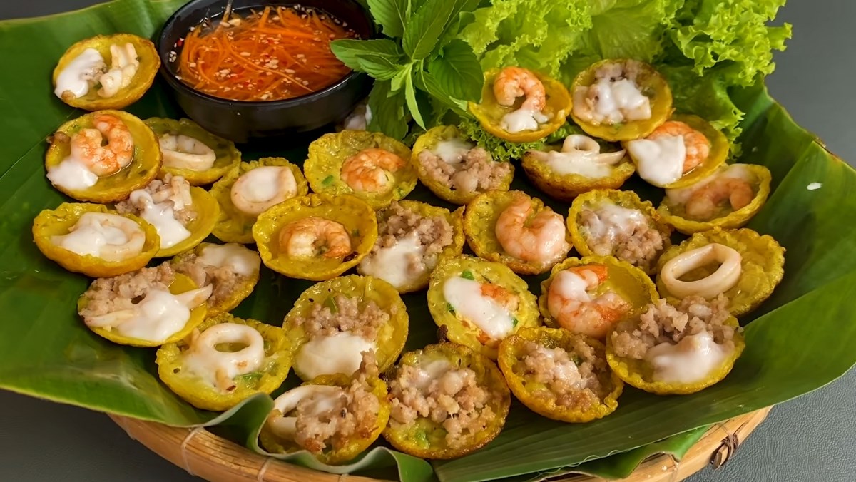 Bánh khọt bằng bột bánh xèo