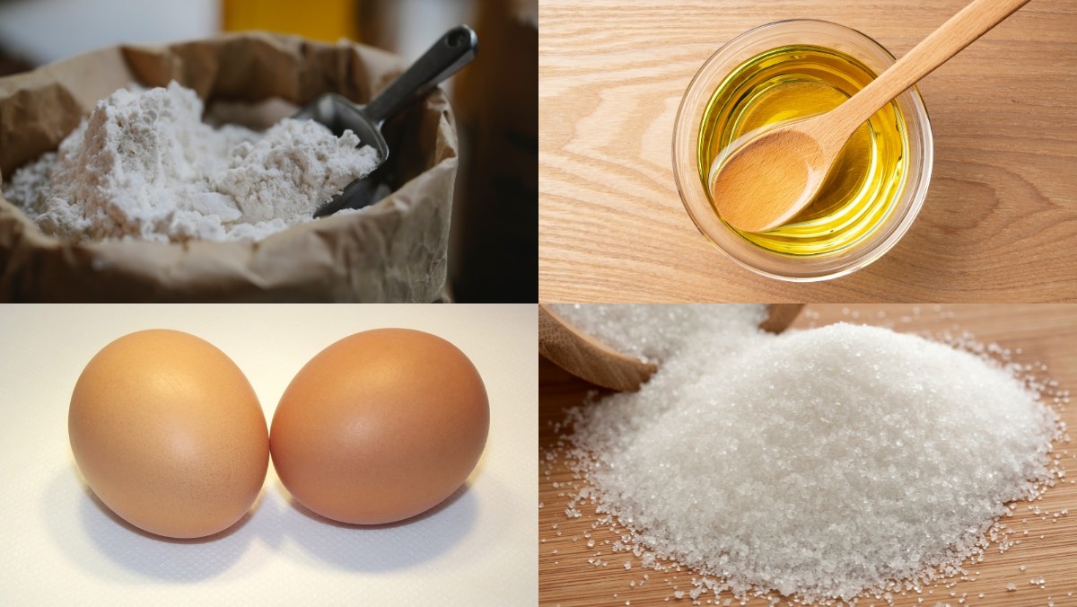 Nguyên liệu món ăn cách làm bánh cười (bánh mặt cười)