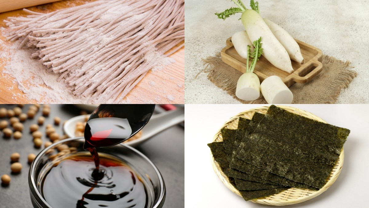 Nguyên liệu món ăn cách làm mì soba lạnh