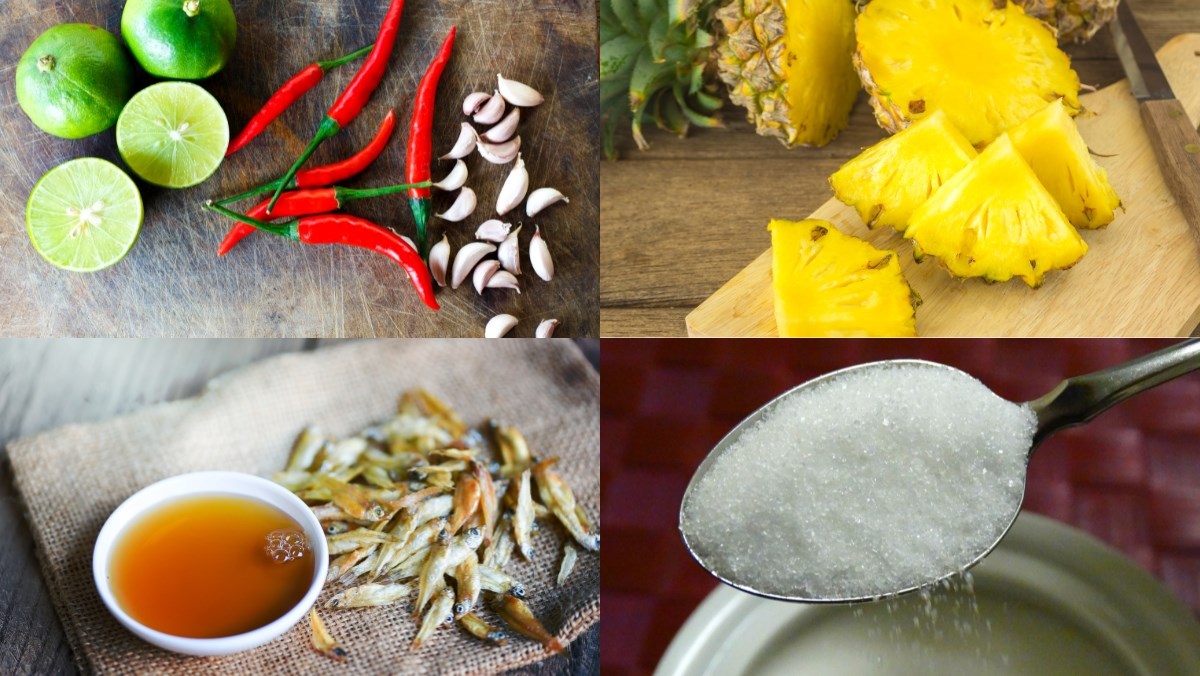 Nguyên liệu món ăn cách pha nước chấm phở cuốn