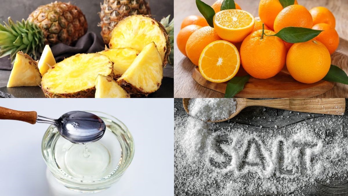 Nguyên liệu món ăn nước ép cam dứa