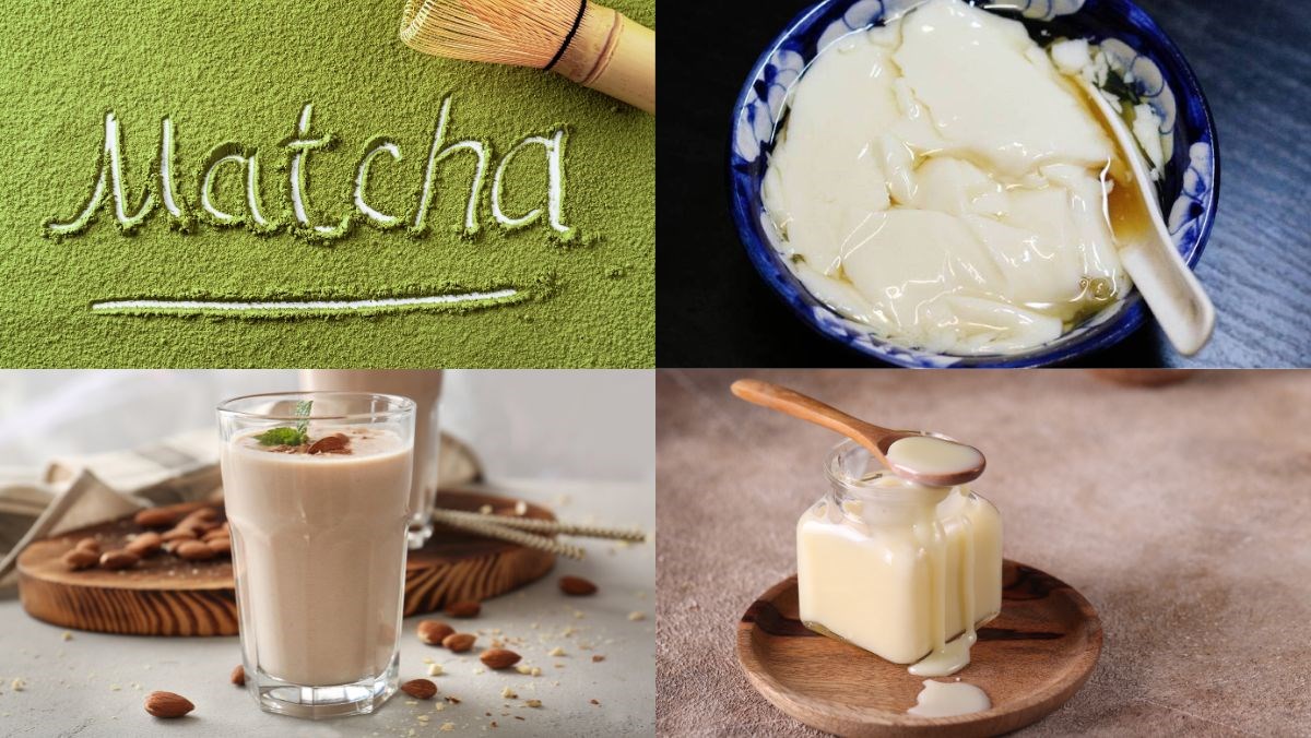 Nguyên liệu món ăn tàu hũ matcha