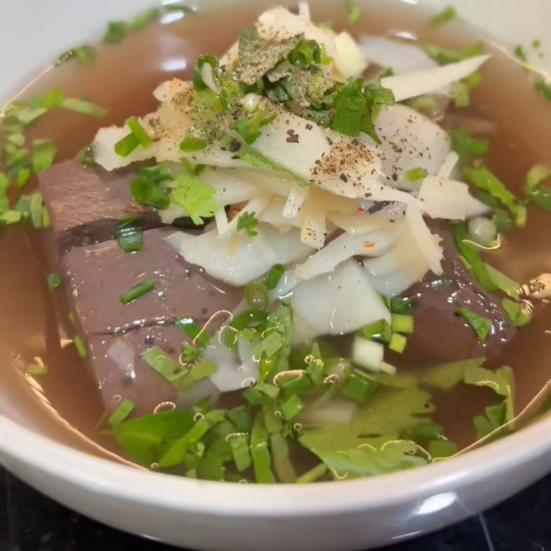 Bước 4 Thành phẩm Canh măng tiết