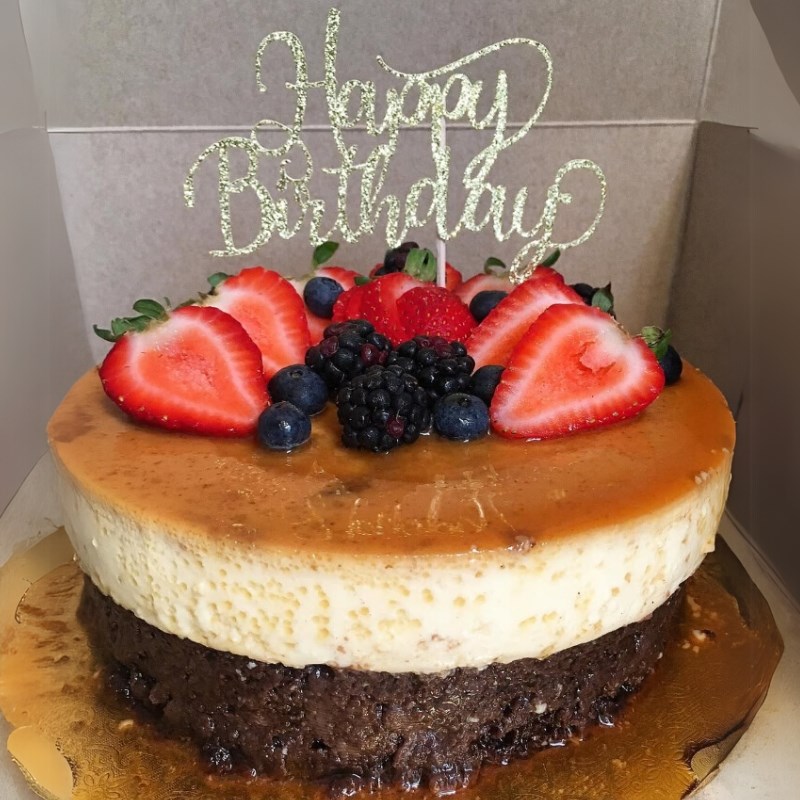 Bước 6 Trang trí bánh Bánh flan gato sinh nhật