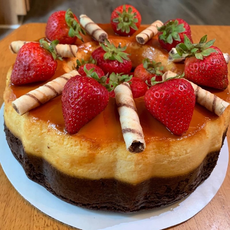 Bước 6 Trang trí bánh Bánh flan gato sinh nhật