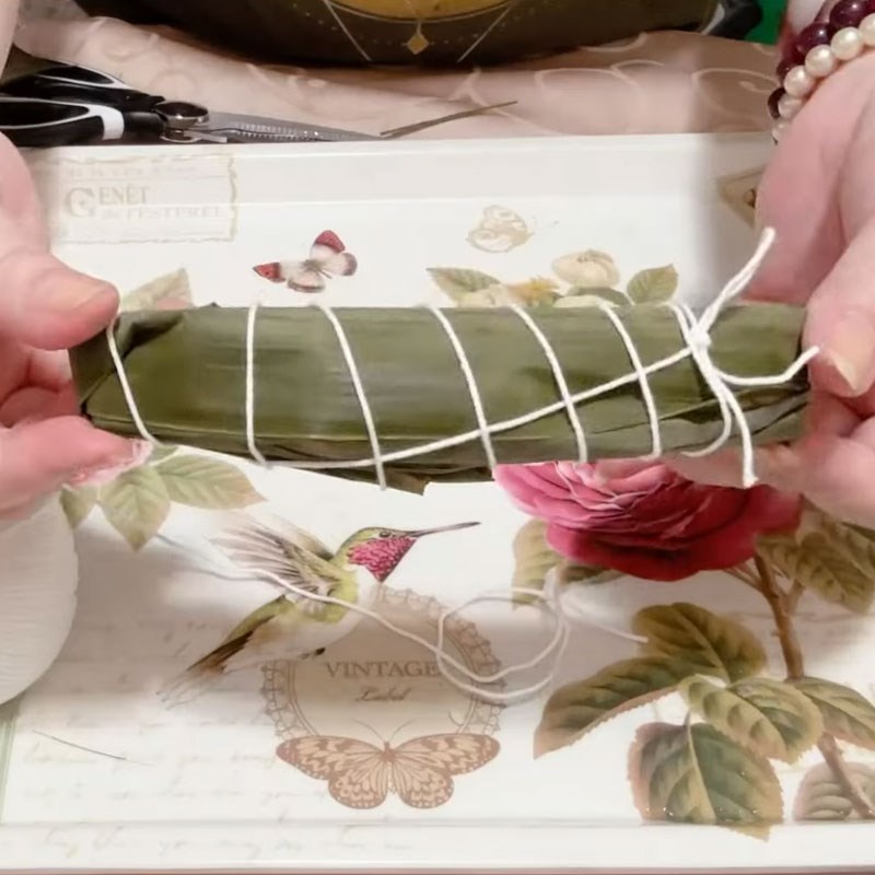 Bước 7 Buộc bánh Bánh gio mật mía