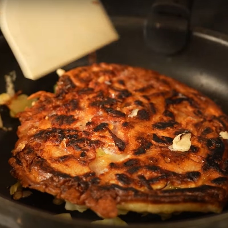 Bước 3 Chiên bánh xèo Nhật Bản Bánh xèo Nhật Bản - Okonomiyaki