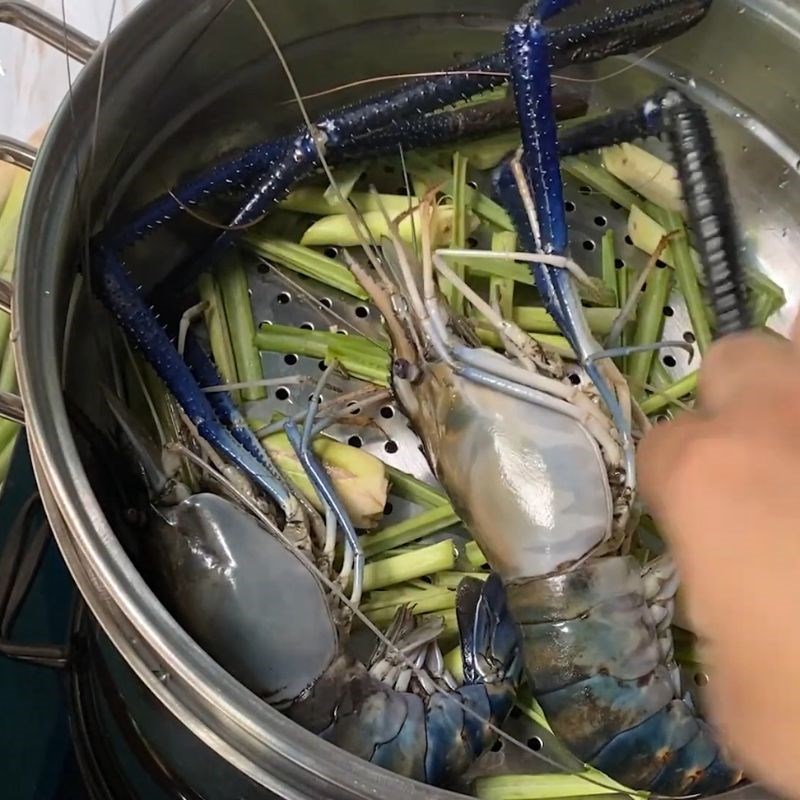 Bước 2 Chuẩn bị hấp Tôm càng xanh hấp sả