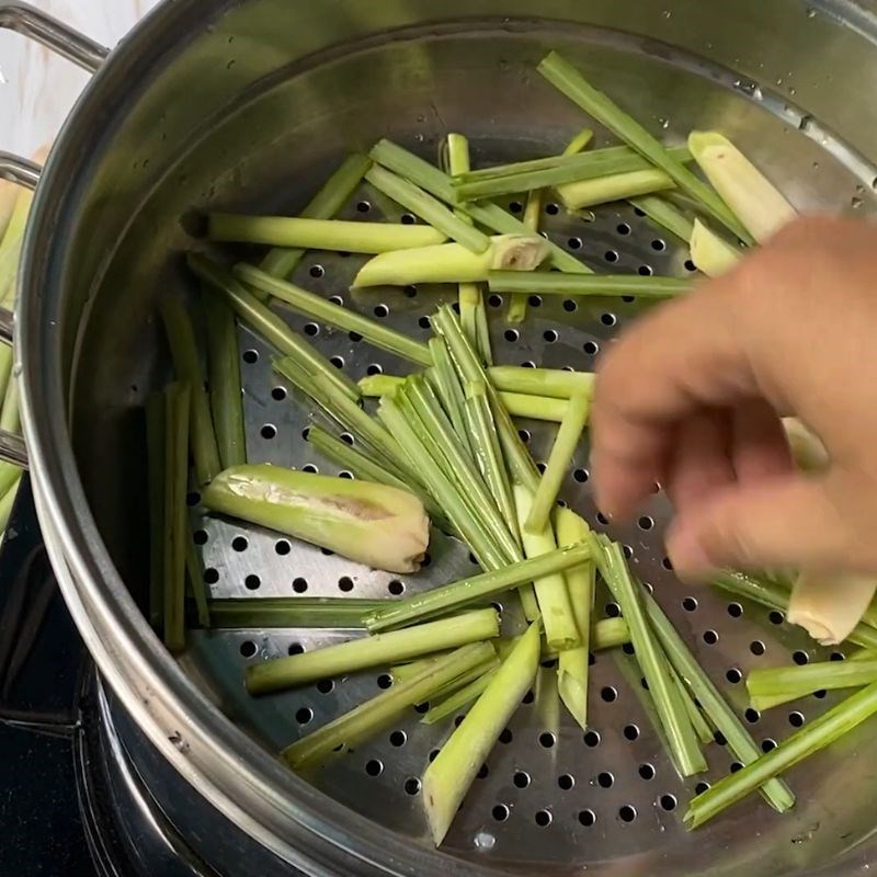 Bước 2 Chuẩn bị hấp Tôm càng xanh hấp sả