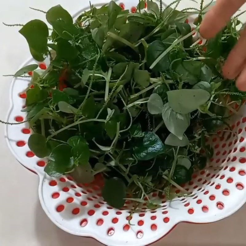 Bước 1 Chuẩn bị nguyên liệu Rau càng cua nấu canh đậu hũ