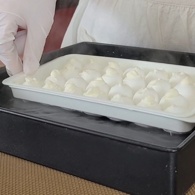 Bước 5 Đổ khuôn Bánh sinh nhật rau câu trái cây