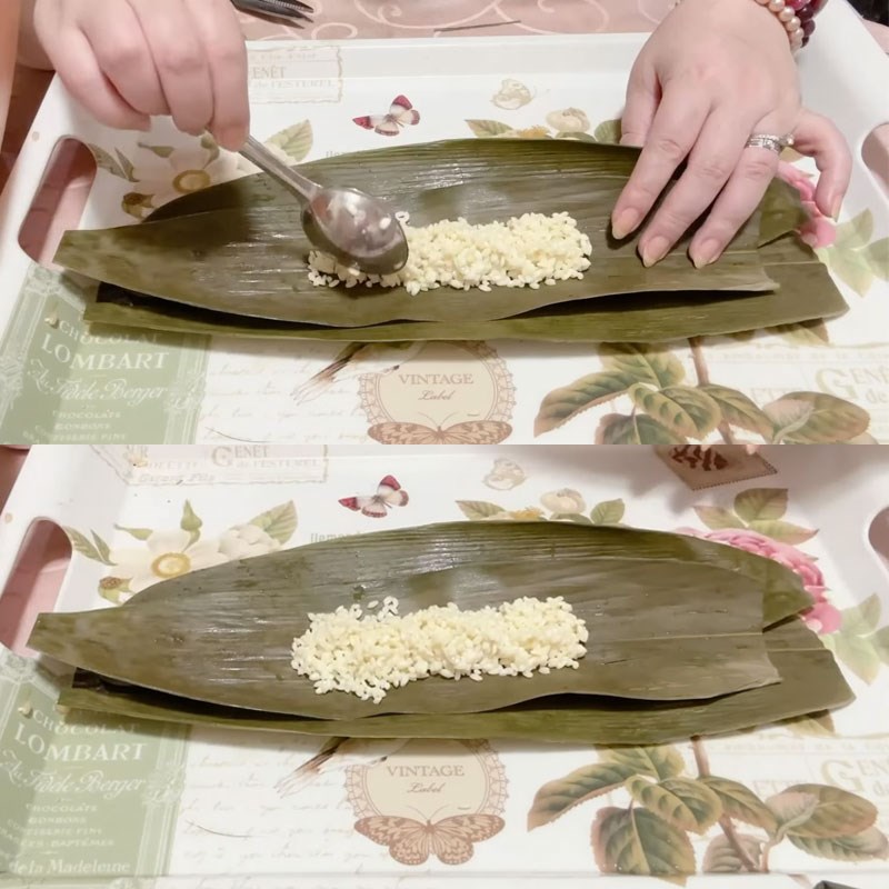Bước 6 Gói bánh Bánh gio mật mía