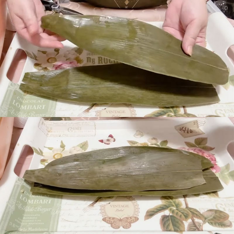 Bước 6 Gói bánh Bánh gio mật mía