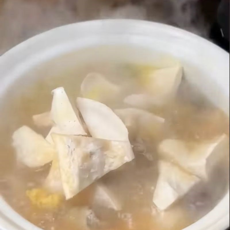 Bước 3 Hầm gà Canh sầu riêng hầm gà