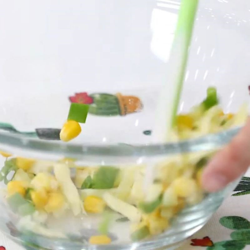 Bước 2 Làm nhân bánh Bánh bắp phô mai