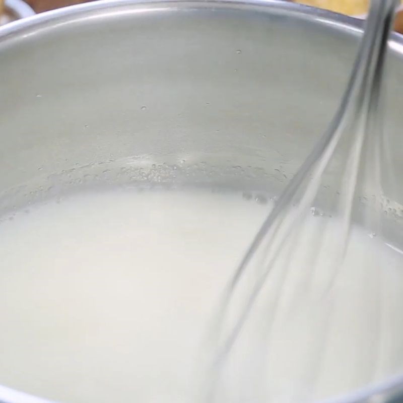 Bước 1 Làm rau câu Chè sữa