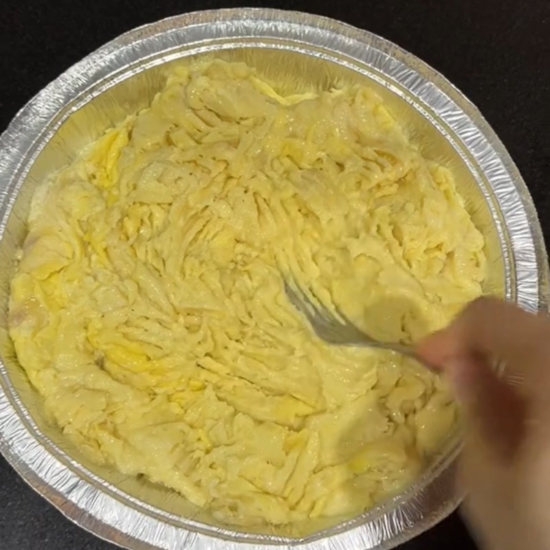 Bước 1 Làm sầu riêng nướng phô mai Sầu riêng nướng phô mai bằng nồi chiên không dầu