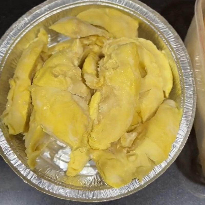 Bước 1 Làm sầu riêng nướng phô mai Sầu riêng nướng phô mai bằng nồi chiên không dầu