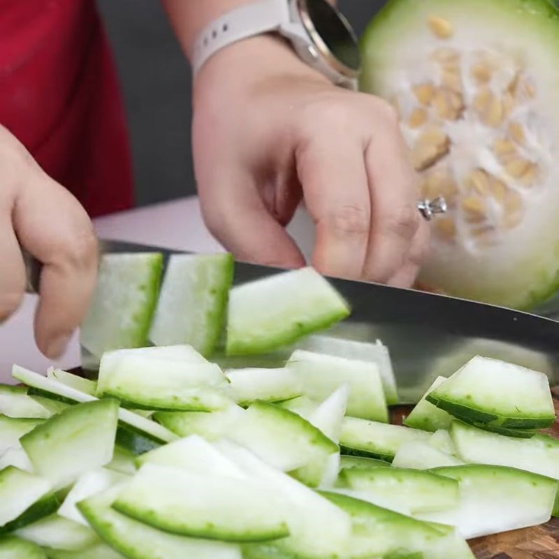 Bước 2 Làm sốt bí đao tươi Trà bí đao kinh doanh