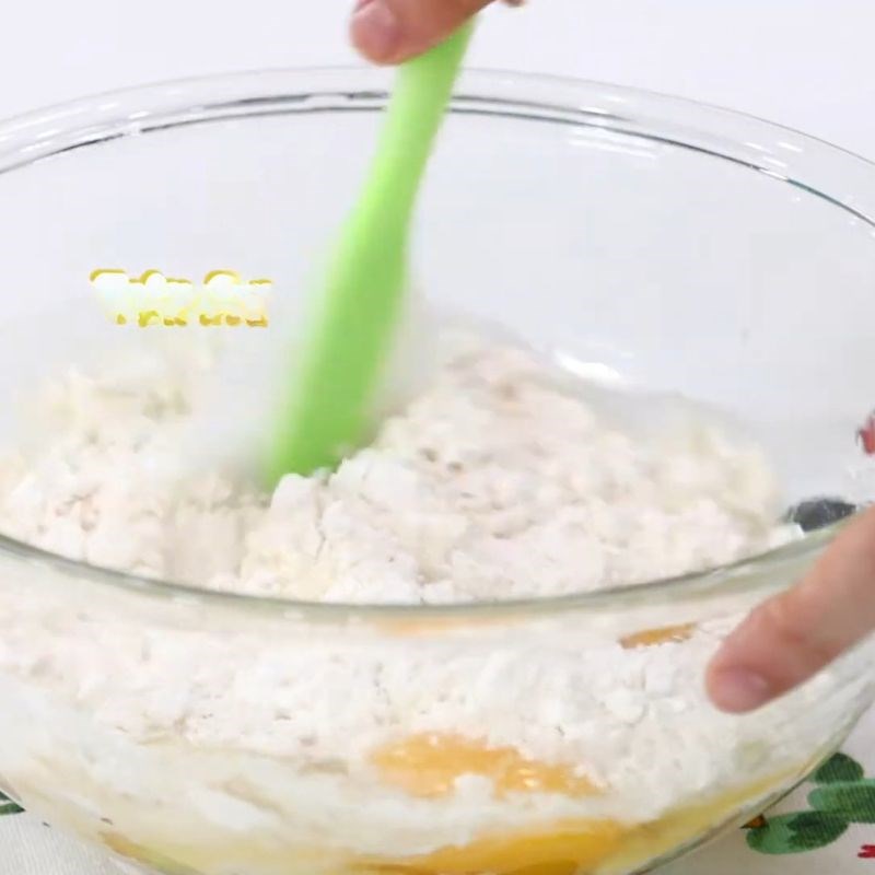 Bước 1 Làm vỏ bánh Bánh bắp phô mai
