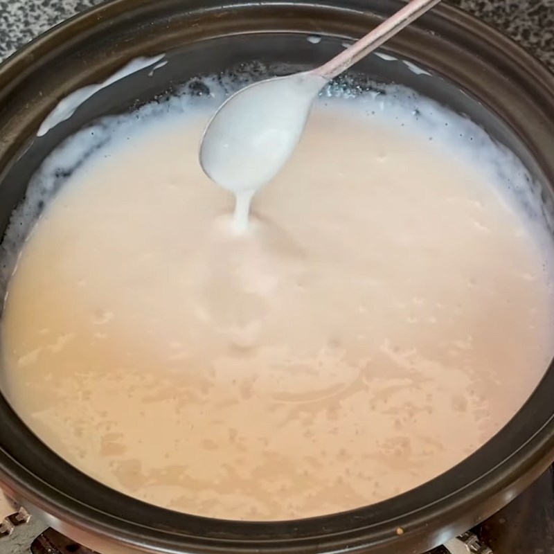 Bước 3 Nấu nước cốt dừa Bánh khọt bằng bột bánh xèo
