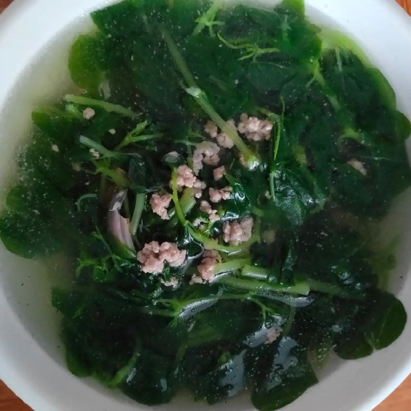 Bước 2 Nấu canh Rau càng cua nấu canh thịt bò