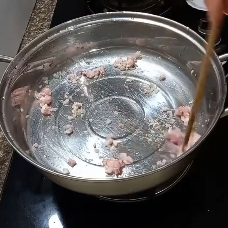 Bước 2 Nấu canh Rau càng cua nấu canh thịt bò