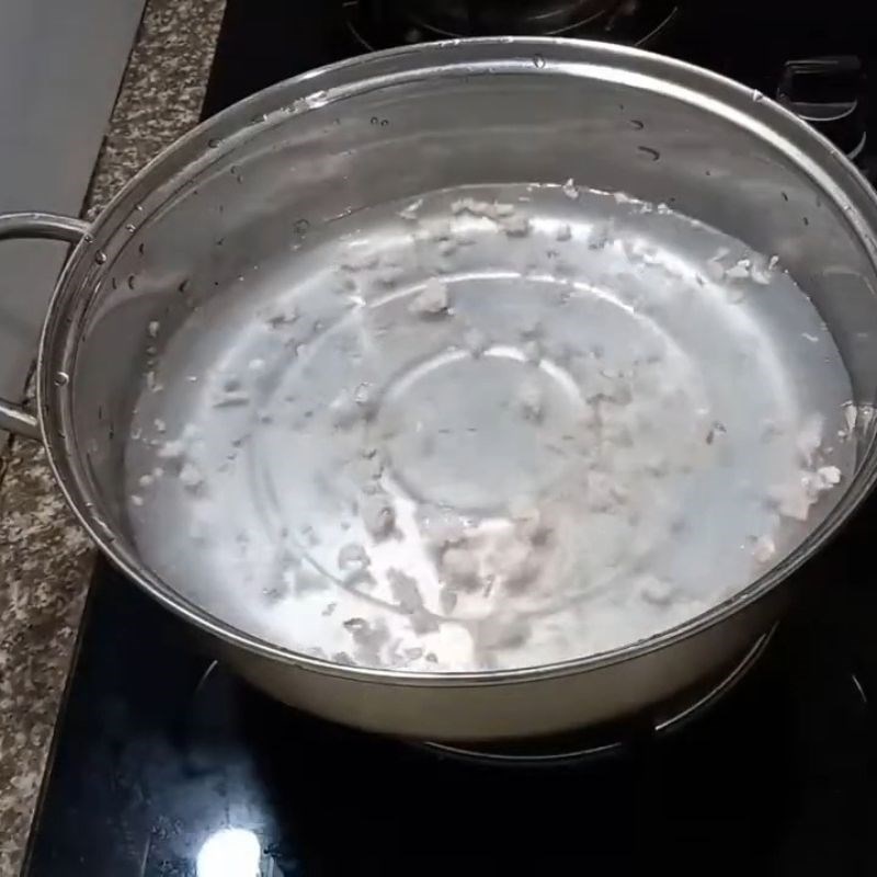 Bước 2 Nấu canh Rau càng cua nấu canh thịt bò