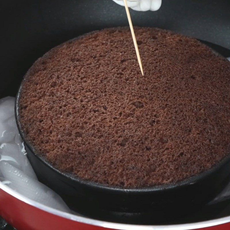 Bước 5 Nướng bánh Bánh flan gato sinh nhật