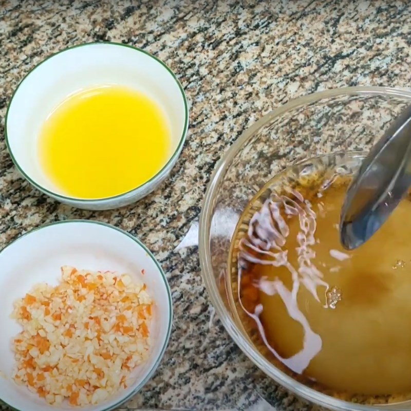 Bước 4 Pha nước mắm chay Bún thịt nướng chay